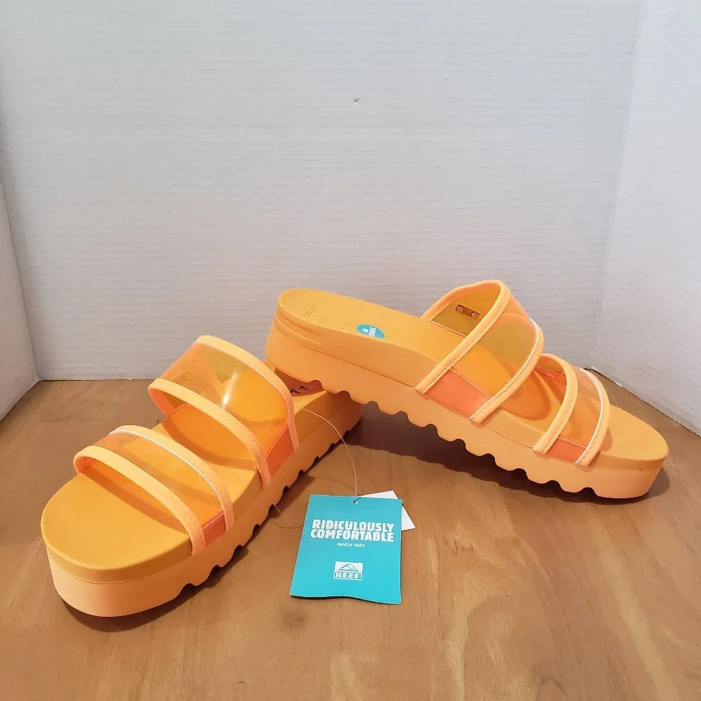 Reef Women's Vista Hi-Energy Cushion Comfort Sandals Orangeade Color Sz 11 New